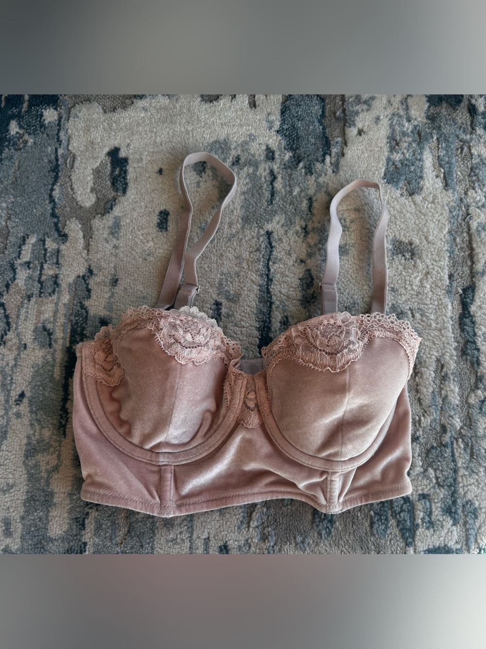 Victoria's Secret - Dream Angels Covertible Velvet Longline Corset Bra Top